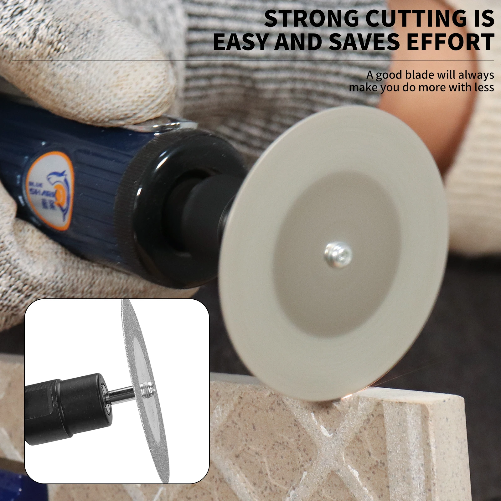 5pcs/Set 20/30/40/50mm Diamond Cutting Disc Mini Circular Saw Blade Rotary Grinding Tool For Jade Glass Thin Iron Stone Cutting