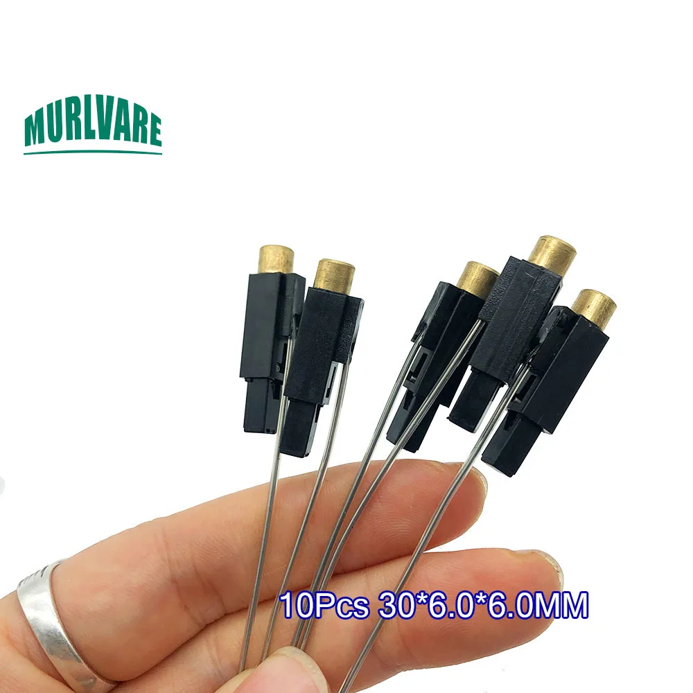 10Pcs 30*6.0*6.0MM Spray Gun Stove Accessories Piezoelectric Electronic Igniter With Fire Wire Copper Cap