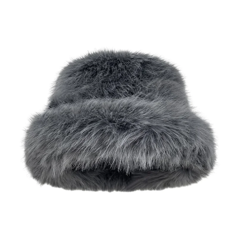 Description Picture 6 of itemFaux Fur Ladies Warm Protection From Cold Fisherman Cap Fashionable Winter Hat For Women Winter Cap -E