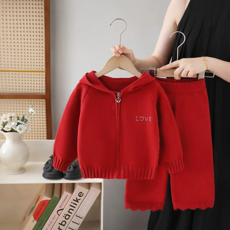 Autumn Kids Hooded Sweater Set