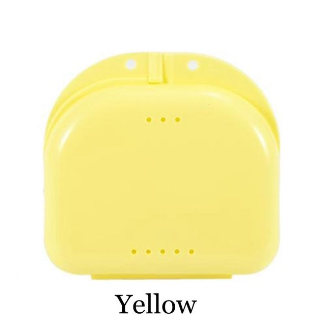 Fake Teeth Orthodontic Case Dental Retainer Mouth Guard Denture Storage Box Plastic Oral Hygiene Supplies Organizer