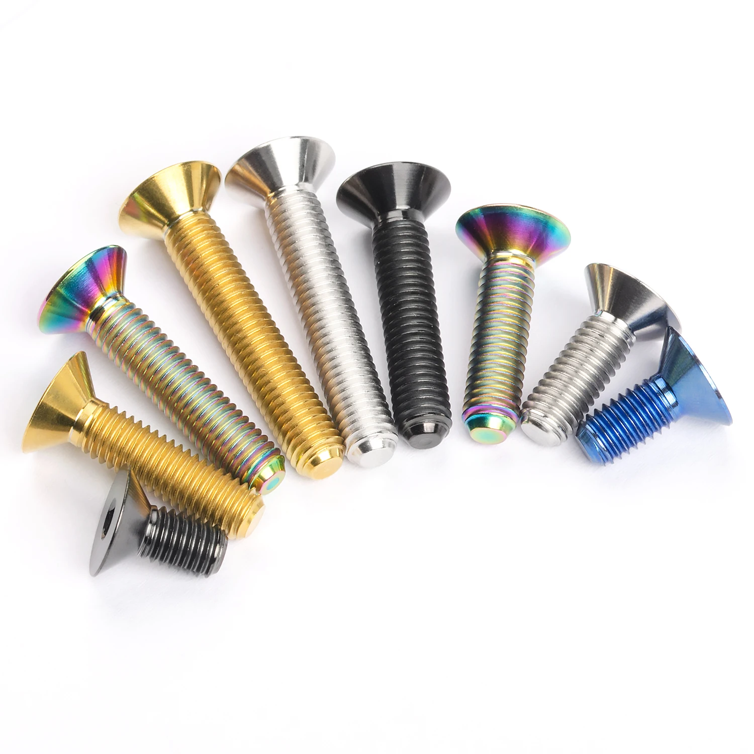 25 30mm Hex Flat Parafuso de Cabeça Escareada para Bicicleta 8pcs
