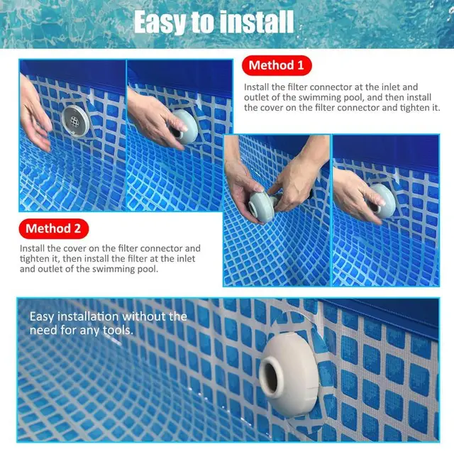 Medence Adapter Az Intexekhez Felszíni Skimmer Falra Szerelt Tömlő Csatlakozó Kültéri Mosó Tiszta Kiegészítők - Image 6