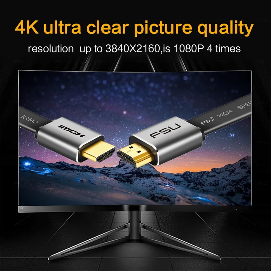 4K 60Hz HDMI To HDMI ̺,  2.0 ݵ HDMI Male to Male  ǻ TV PS3/4  HDTV 1m 2m 3m