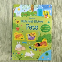 Kids Reusable Sticker Zoo/Pet/Seashore Cartoon Books Cartoon DIY Puzzles Educational Cognition Learning Toys for Children Gifts 1