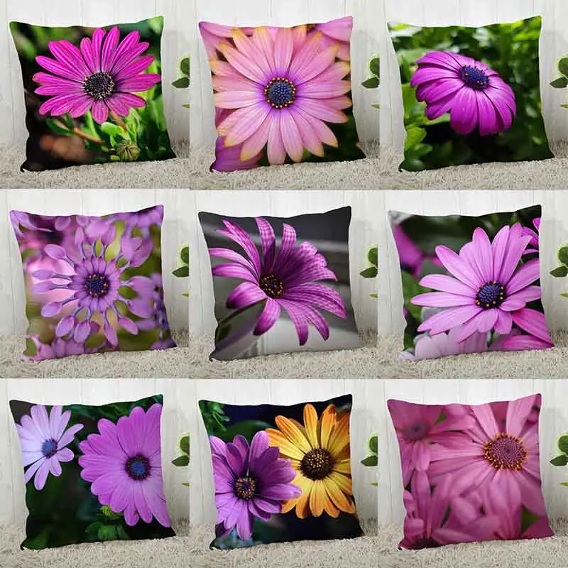 

Роскошный домашний декор, наволочка с цветочным рисунком маргариток, наволочка для дивана в гостиной
