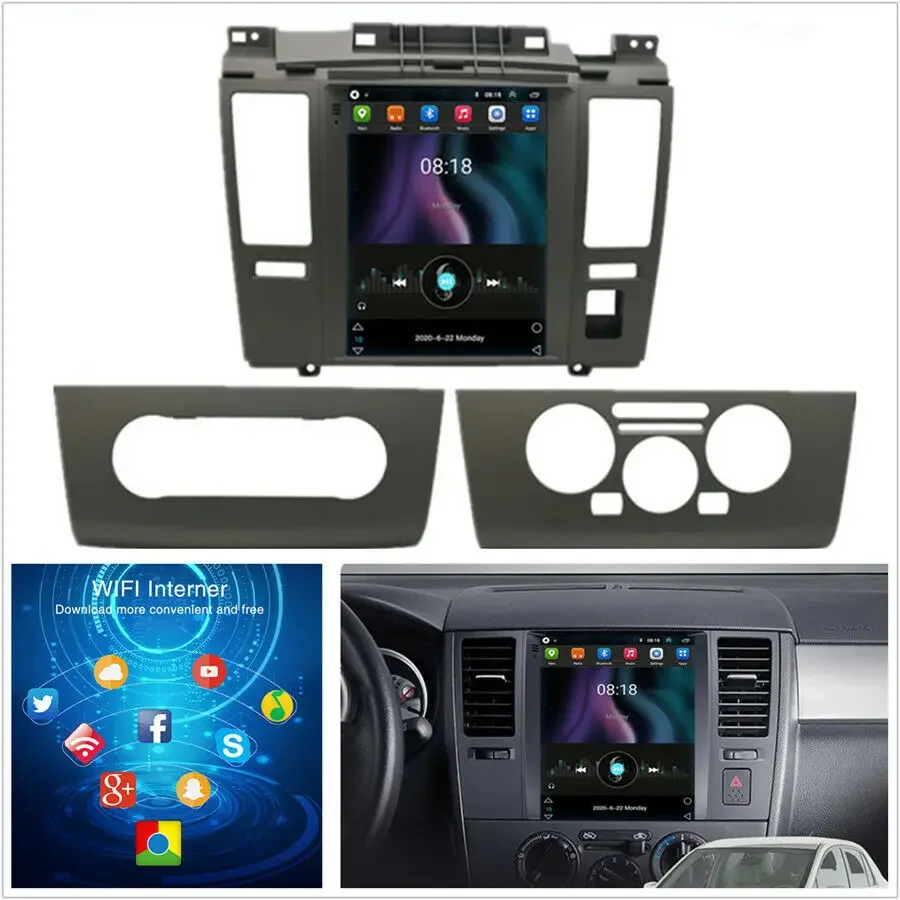 

Автомагнитола 2DIN на Android 12,0, 9,7 дюйма, для Nissan Tiida Versa 2004-2013, GPS-навигация, стерео, аудио, видео, мультимедийный DVD-плеер, Wi-Fi