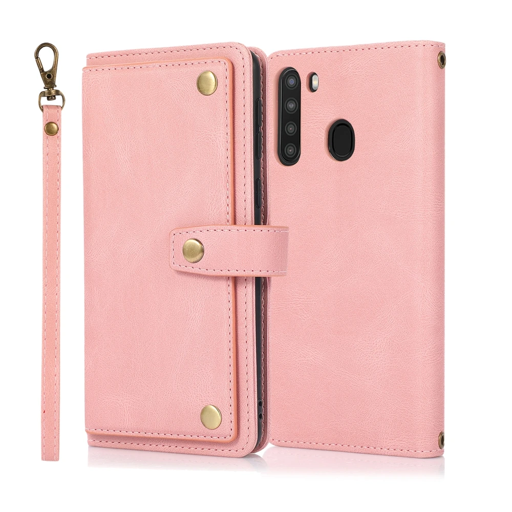 Leather Wallet Phone Case with Strap - Sleek & Stylish Design