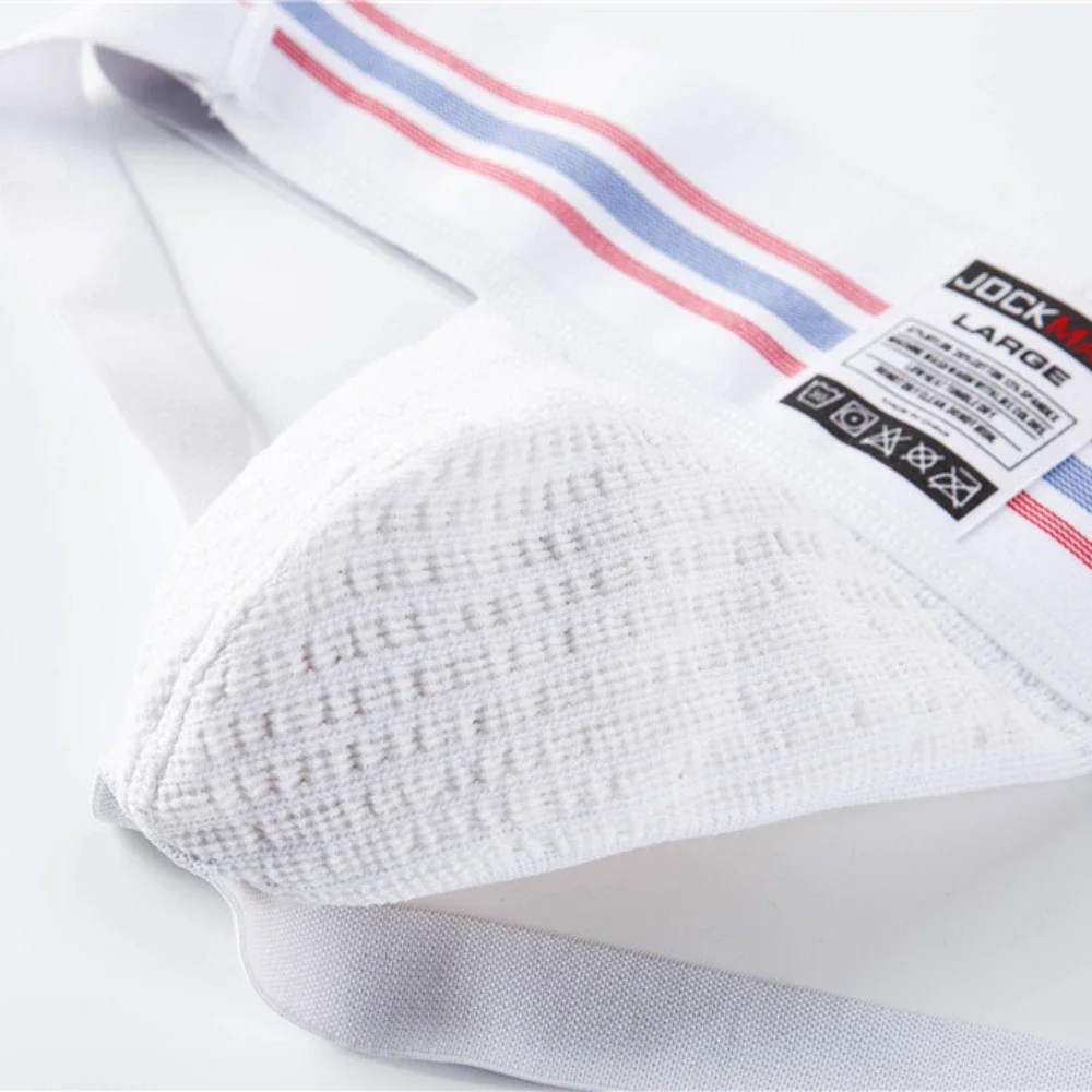 Male Underwear Male Lingerie Mens Athletic Supporter Jockstrap 3 Inch Wide Waistband Gym Workout Brief Stretch Mesh Pouch Sexy Gay