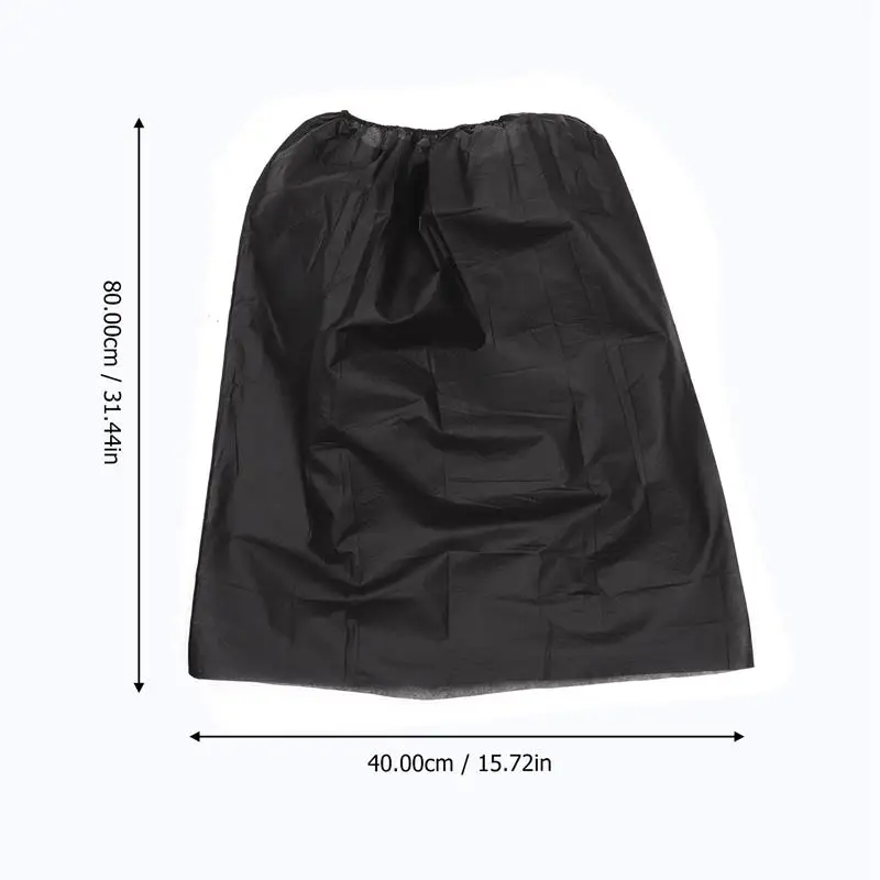 10Pcs Black Microfiber Towel Dressing Gown Gym Bath Skirt Disposable Spa Wrap Shower Body Wrap Fast Drying Sauna Skirt 6