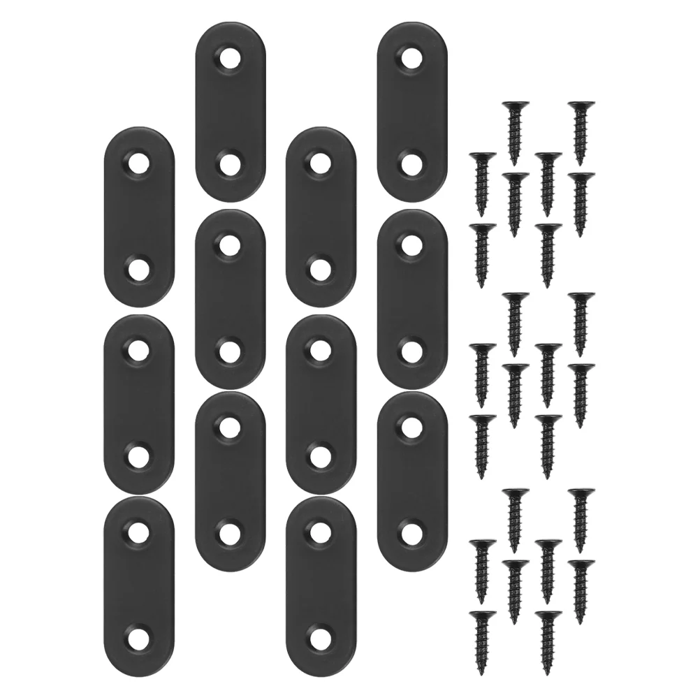 Angle Bracket 12 Pcs Corner Code Fixings Straight Bracket Metal Wood Braces