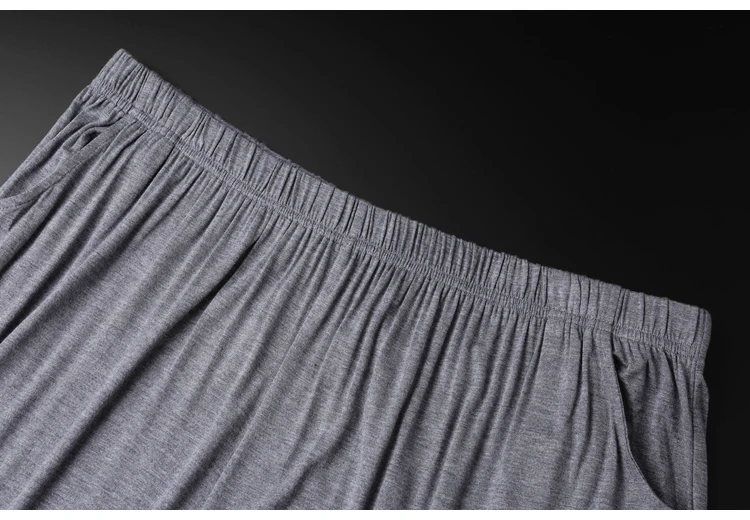 Men High Elastic Casual Pants 15XL 16XL New summer modal casual home pants new large size men's super soft pants big 210-260KG 4