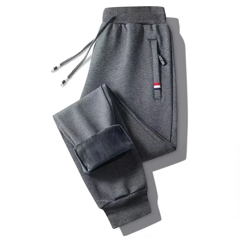 Luokou-red label zipper-dark gray [Velvet]]