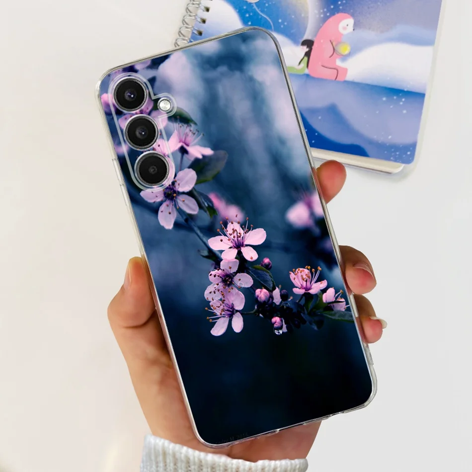Stylish Cat Painted Silicone TPU Phone Case