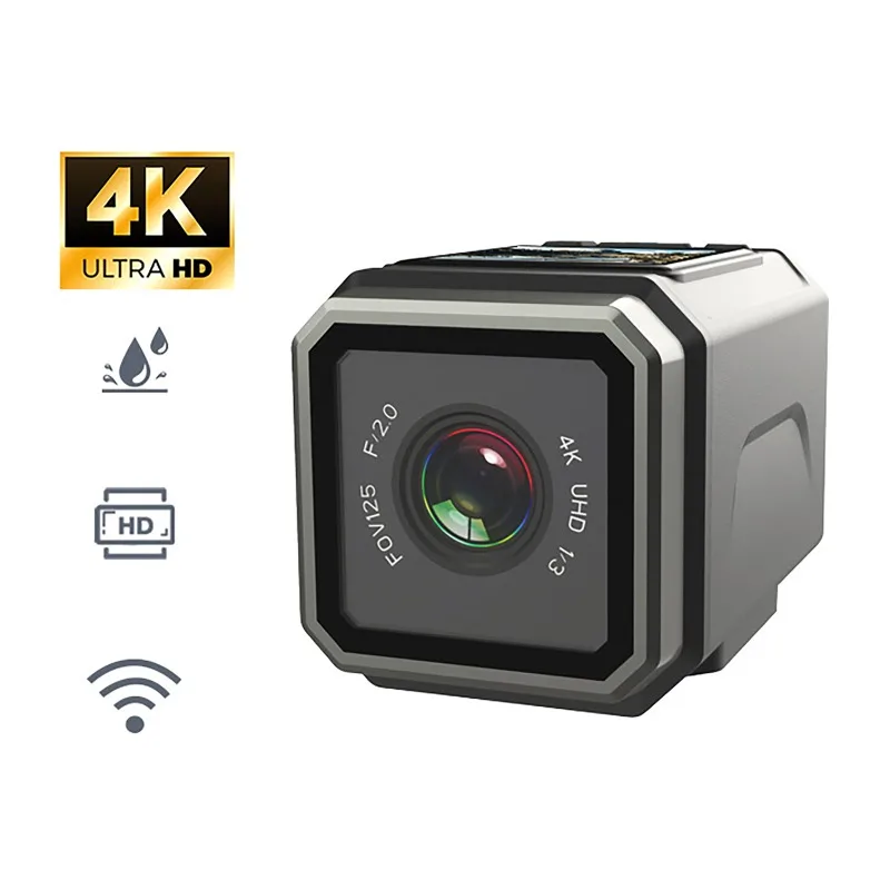 4K Ultra HD Action Camera Wireless Wi-Fi Outdoor Waterproof Anti-shake Multi-Function Cycling Recorder Mini Motorcycle Cam