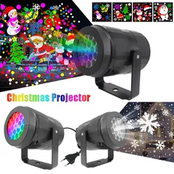Christmas Projector Lights Outdoor Holiday Led Projection Lamp Waterproof Xmas Decor Snowflake Laser Light Party Stage Lights