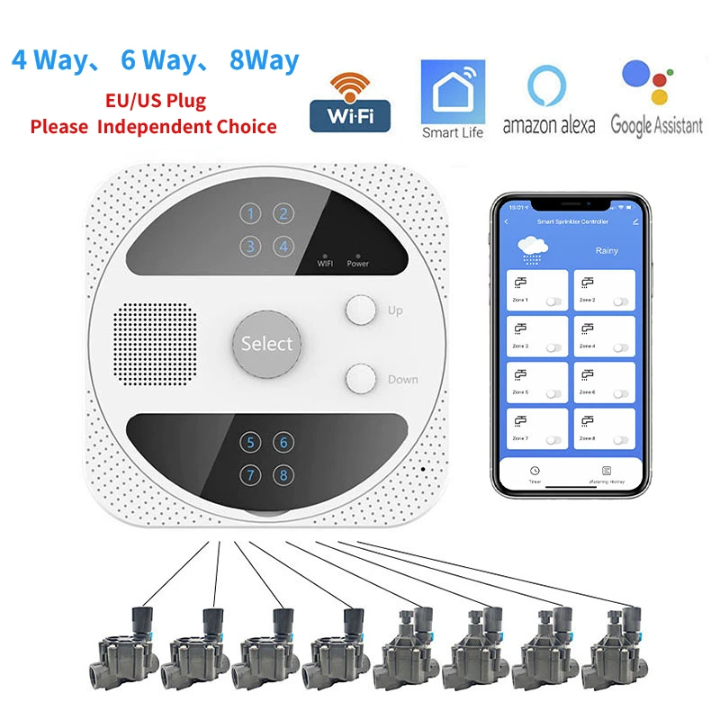

WIFI Smart Watering Timer Garden Irrigation Controller Water Valve Irrigation Timer Smart Watering System WIFI Water Timer