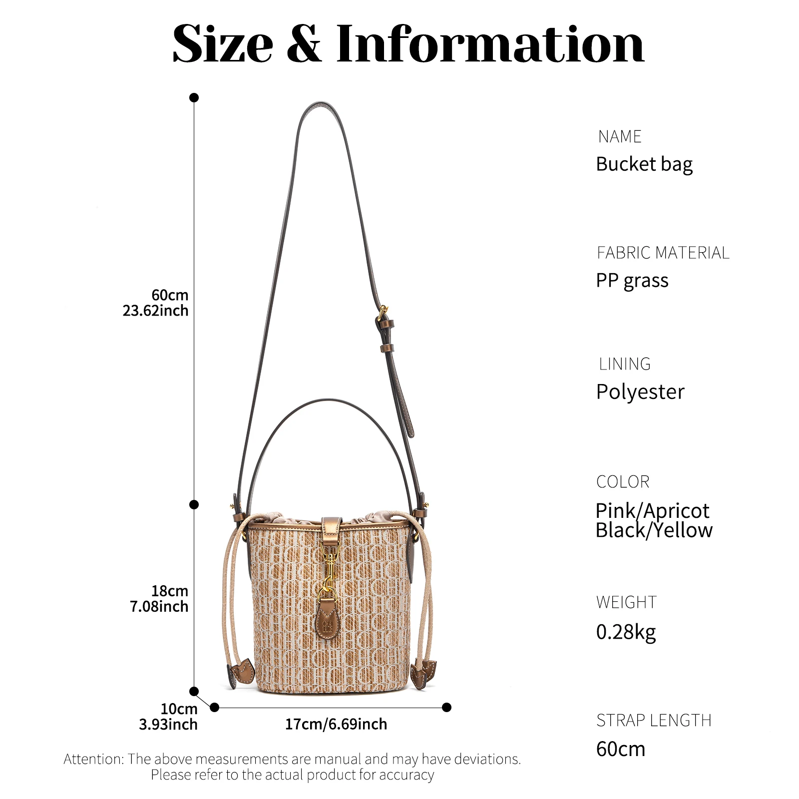 حقيبة يد نسائية منسوجة من البولي بروبيلين بتصميم C...