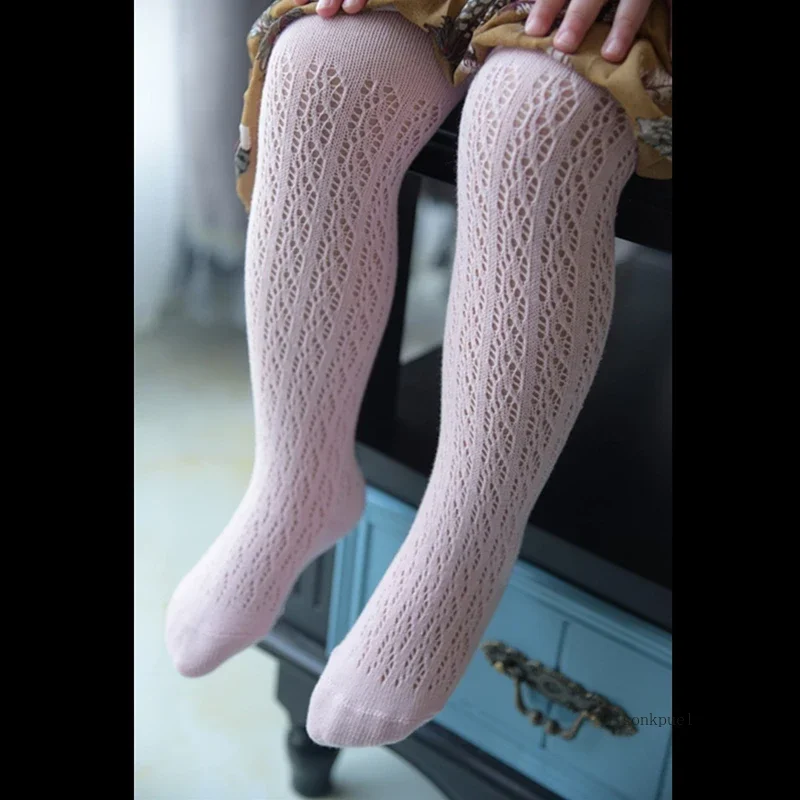 Summer Autumn Thin Baby Girls Kids Pantyhose Lace Hosiery Fishnet Toddler Stockings kids pantyhose