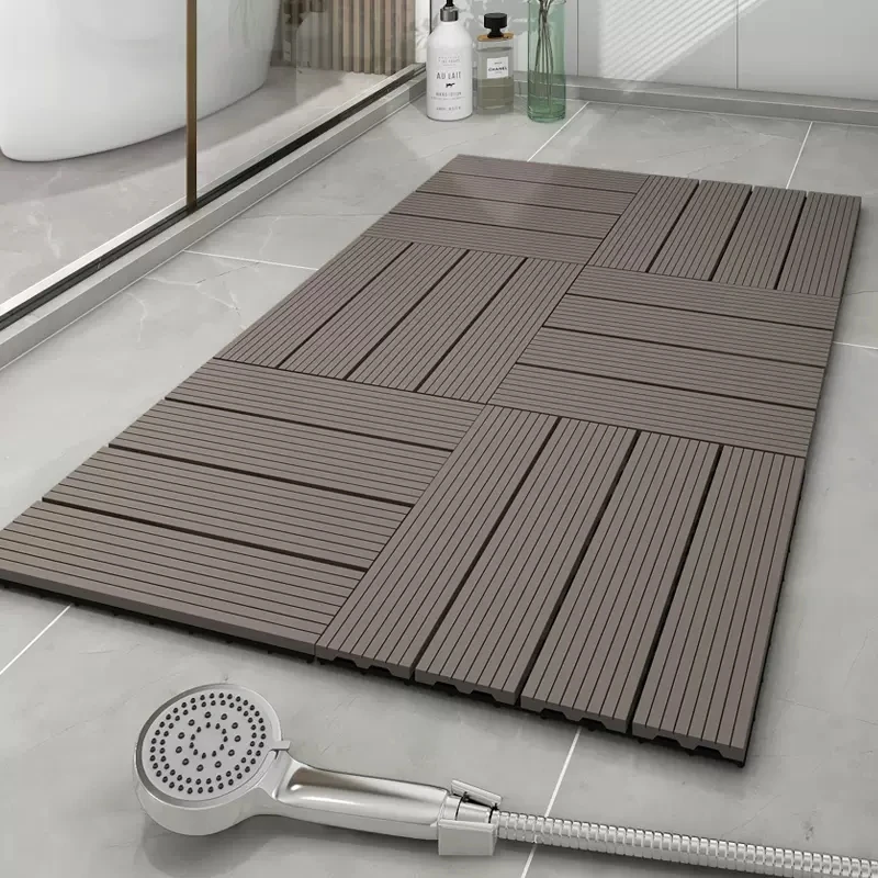 Anti-slip Splicing Floor Mat Bath Mats Toilet Shower Bathroom Kitchen Joint Mat  Rug Shower Bath Mat Carpet Hydrophobic Rug - Bath Mats - AliExpress