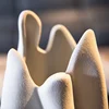 Ceramic Vase Irregular Pleated Scrub Ceramic Handicraft Flower Vase Floral Arrangement Accessories Terrarium Home Decoration 4