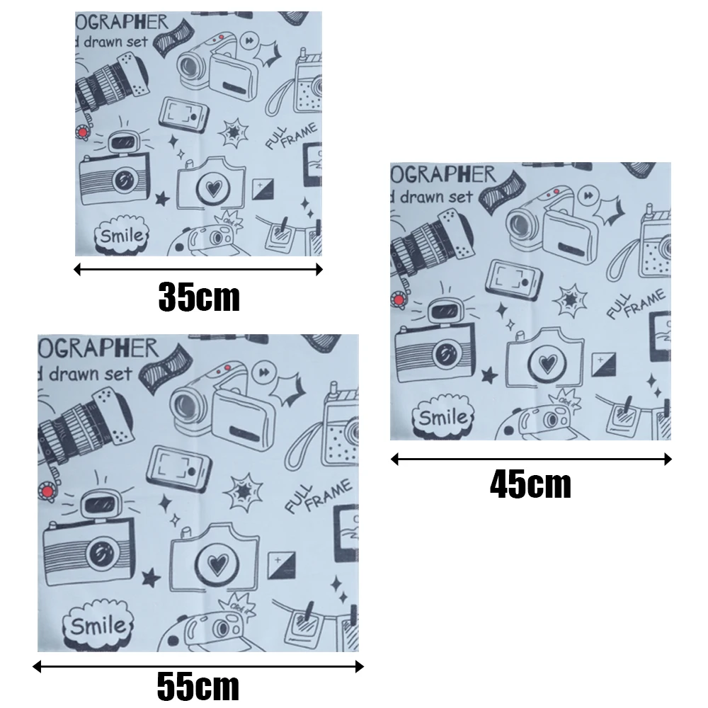 Camera Cover Protective Wrap Cloth Self-Adhesive Magic Folding Cleaning Camera cloth Microfiber Storage Bag for Sony Nikon 6