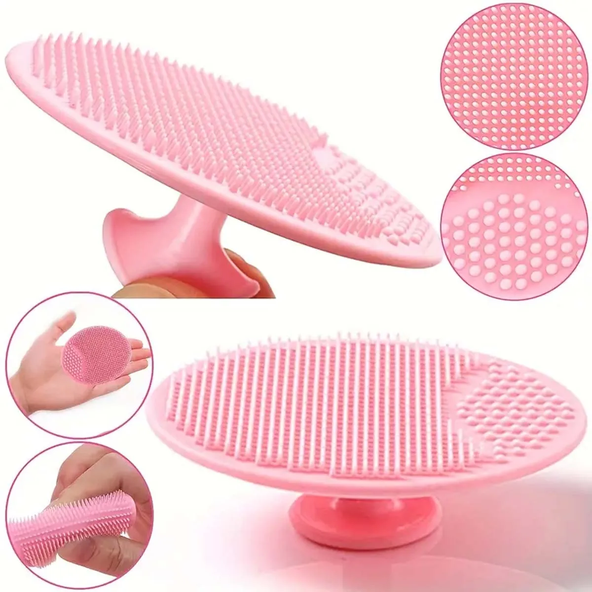 1pc Baby Bath Brush Silicone Massage Scrubber SkinSoother Baby Bath Essential For Mommy With Nails