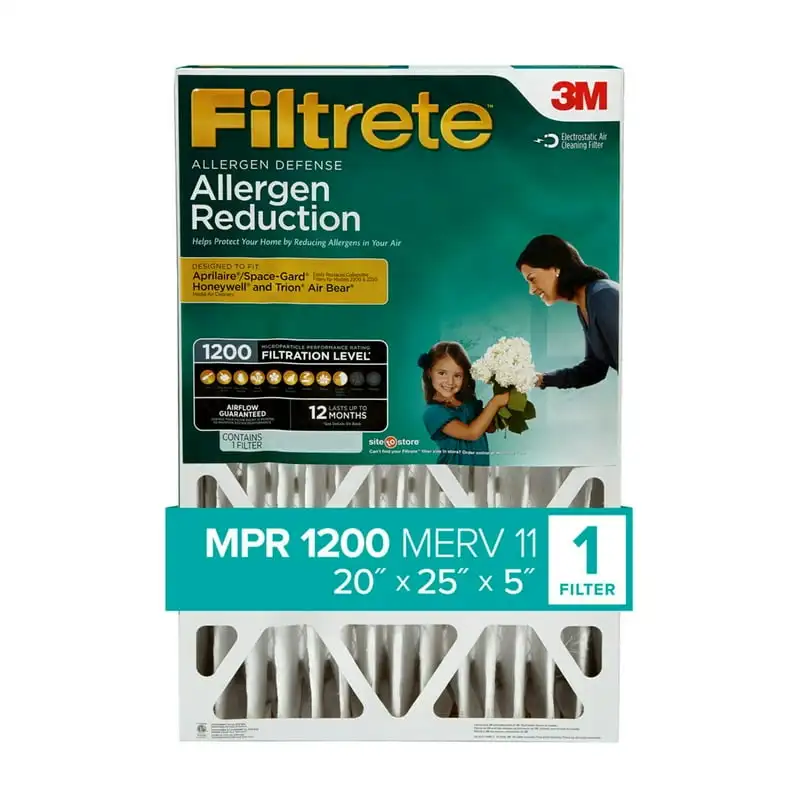 

Air Filter, MPR 1200 MERV 11, Allergen Defense, Captures Pet Dander, Smoke, Smog and Pollen, 1 Filter Pulse oxiometer finger Ab