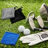 Golf Ball Cleaning Towel Square Microfiber Golf towel Golf Absorption Cleaner Wipe Cloth Clean Cleaning Accessories Portable 5