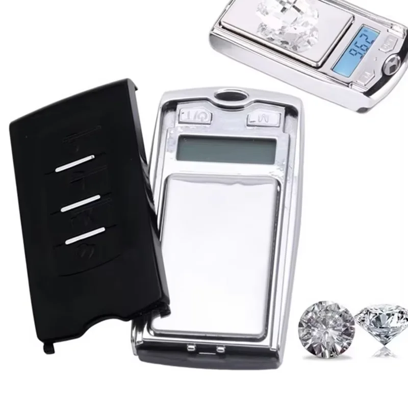 Digital Portable High Precision Mini Weight Scale Jewelry Balance Night Vision Electronic Led Accurate Car Key Household Flat