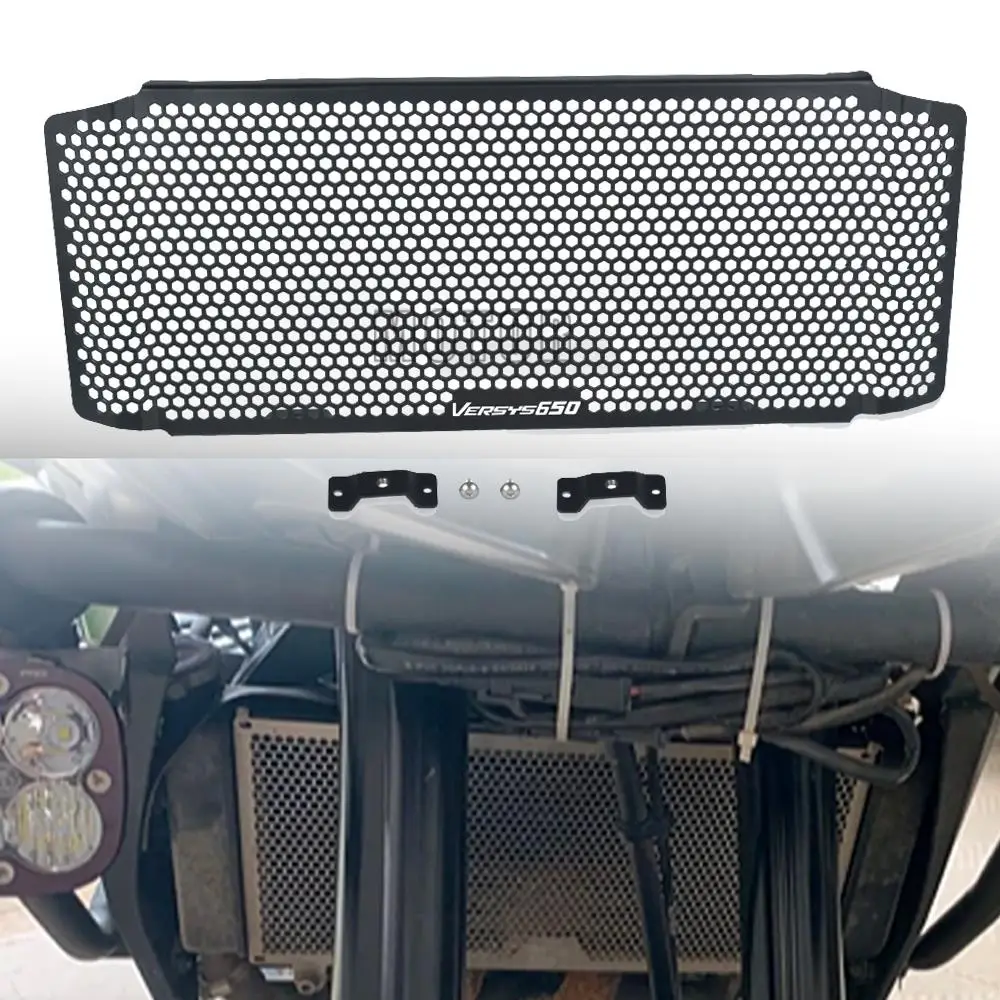 

Защитная решетка радиатора Versys650 2015 2016 2017 2018 2019, защитная крышка радиатора, Аксессуары для мотоцикла из алюминия для Kawasaki Versys 650
