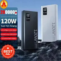 200000mAh 120W High Capacity Power Bank Super Fast Charging Power Bank Portable Battery Charger For iPhone Samsung Huawei 1