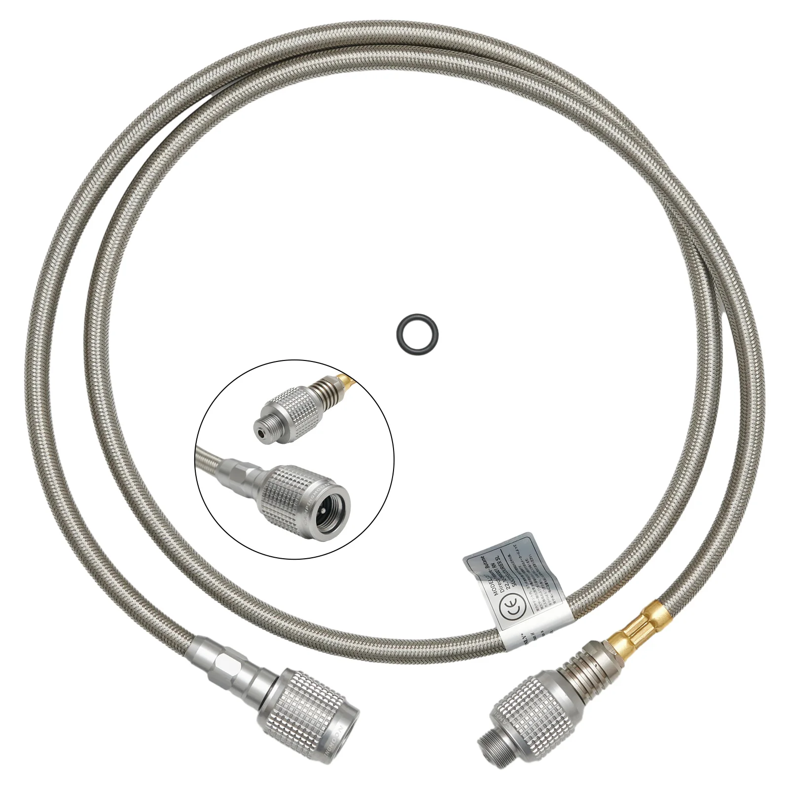 Multi Purpose Stainless Steel Gas Extension Hose for Camping Gas Devices For EN417 Valve Connection 50cm/100cm Length