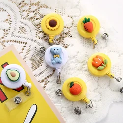 Creative Cartoon Retractable Buckle Cute Resin Decoration Mini Multi-Purpose Retractable Keychain Outdoor Gadget Bag Accessories