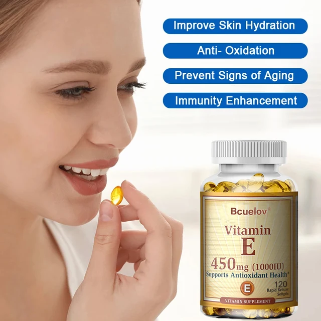 1681-93d69d.jpg Bcuelov Vitamin E 450MG (1000 IU) - Natural Antioxidant, Promotes Skin, Immune and Heart Health, Helps Blood Circulation
