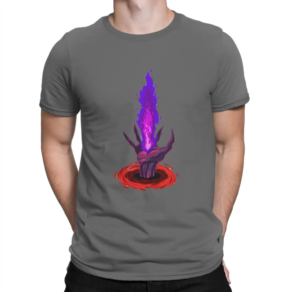 thumbnail image 1 of Camiseta con diseño gráfico de Breach Hand para hombre, camiseta de algodón divertida de Path of Exile, camiseta de manga corta con cuello redondo, camisetas estampadas., 1 of 7
