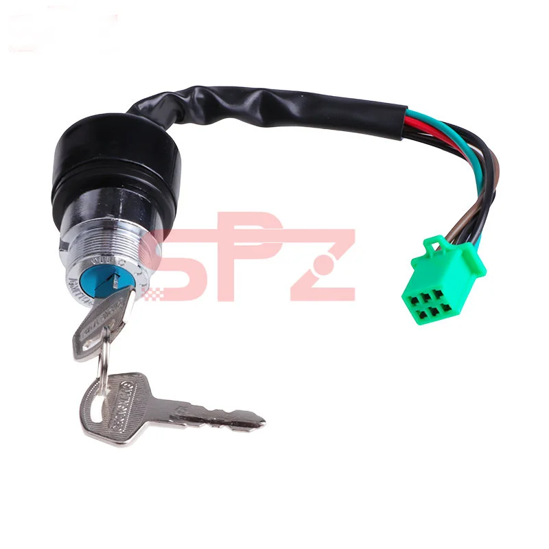 Motorcycle Keys Motorcycle Ignition Switch 3 Position 6 Wire With 2 Keys for Harley Bobber Scooter Chopper Kawasaki ATV Go Kart Motorcross Parts