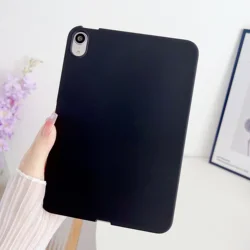 Soft Silicone Protective Tablet Case Cover for Pro 2021 11inch (Black)