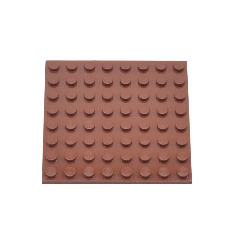 10pcs DIY 빌딩 블록 얇은 피규어 벽돌 8x8 도트 12 색 교육 크리 에이 티브 크기 어린이를위한 브랜드 장난감과 호환 가능