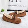 New Non-slip Rubber Soles Ankle Shoes for Women Natural Fur Flats Shoes Thick Wool Genuine Cowhide Leather Warm Snow Shoes 2