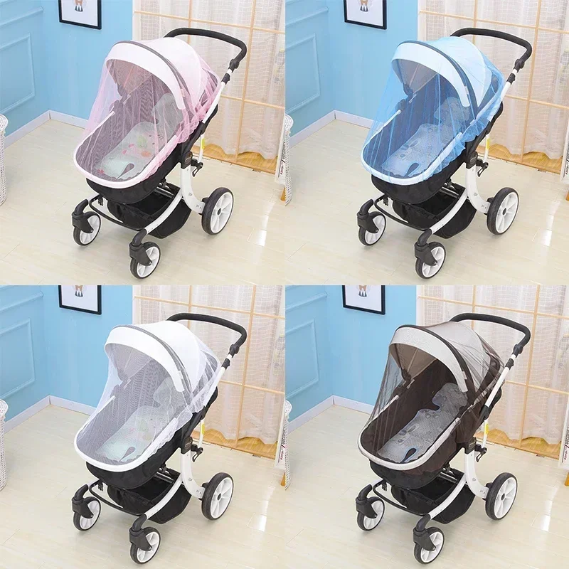 Baby Stroller Pushchair Mosquito Insect Shield Net Safe Infant Protection Mesh Baby Pram Stroller Accessories Mosquito Net 150cm stroller accessories stroller mosquito net