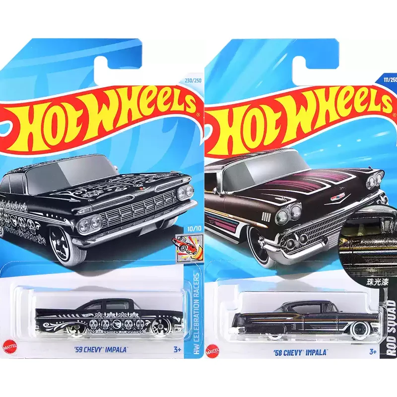 2025E オリジナルホットウィール車 58 シボレーインパラおもちゃ男の子