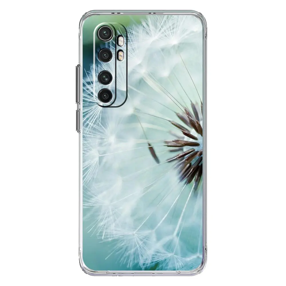 Clear TPU Phone Case with Dandelion Flower Design