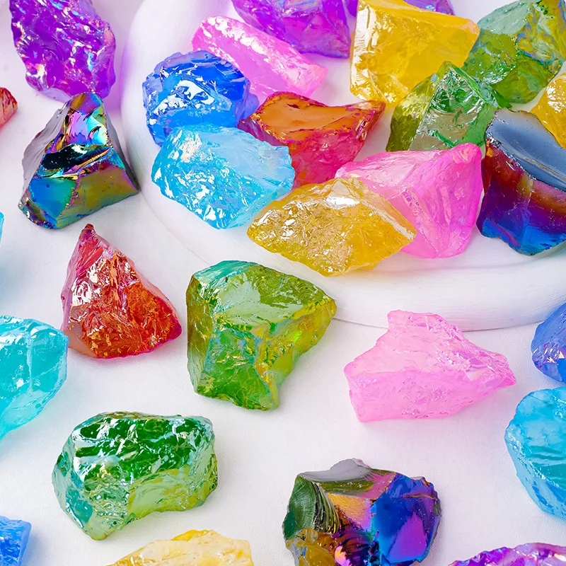 High Quality Aura Obsidian Raw Stone Natural Crystal Raw Stone,Gemstone Jewelry,Glitter, Healing crystal, Birthday gift