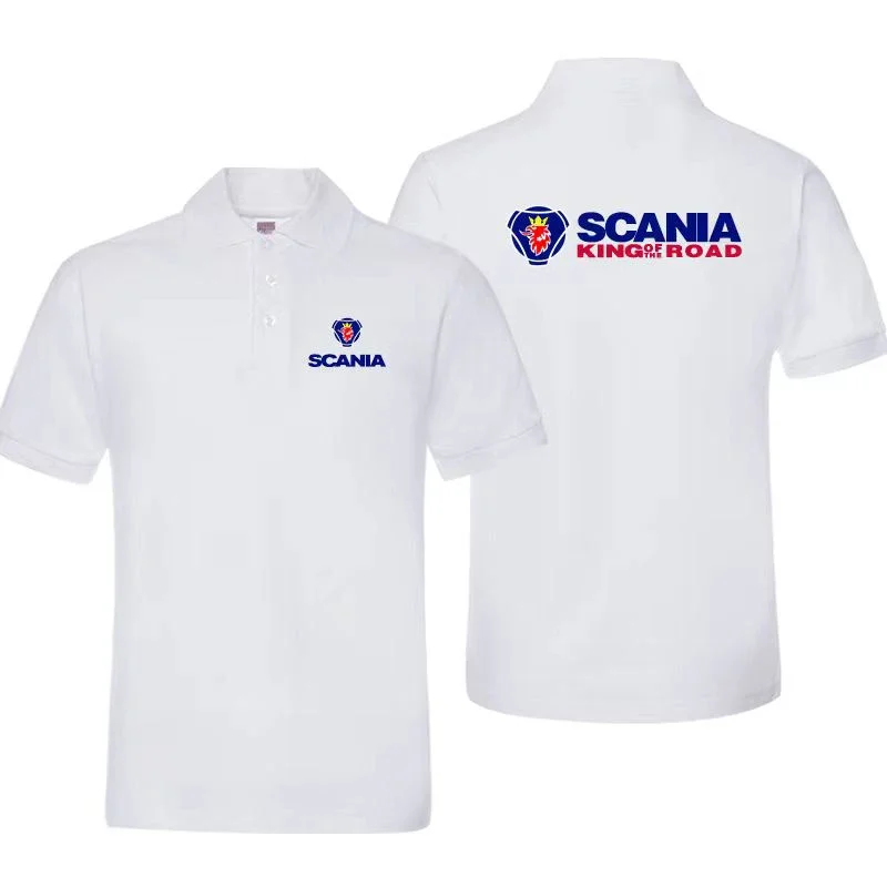 Мужская хлопковая рубашка-поло с коротким рукавом