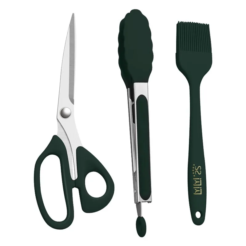 

Suit the kitchen barbecue steak BBQ clip painting outdoor camping scissors