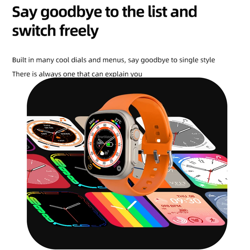 NFC Ʈ ġ  2.02 ü ġ ũ   ƮϽ ð  ȭ Reloj Hombre  Smartwatch