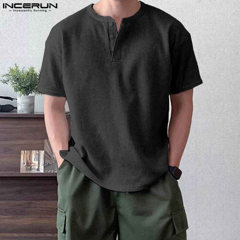 Men Henley Neck Fashion Tee 2