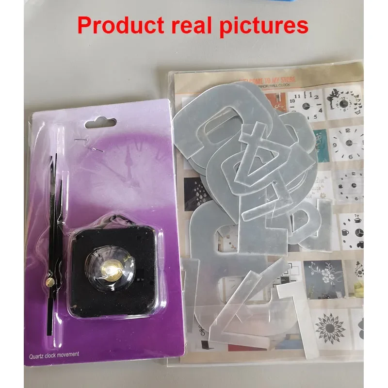 3D Wall Clock Mirror Stickers Creative DIY Clocks Removable Art Decal Home Decor Quartz Needle