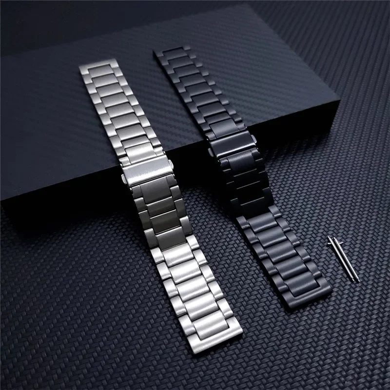 Titanium Metal Strap 22mm 20mm 18mm 16mm Watch Band Quick Release Universal Bracelet Smart Watch Replacement Wristband Business image_3